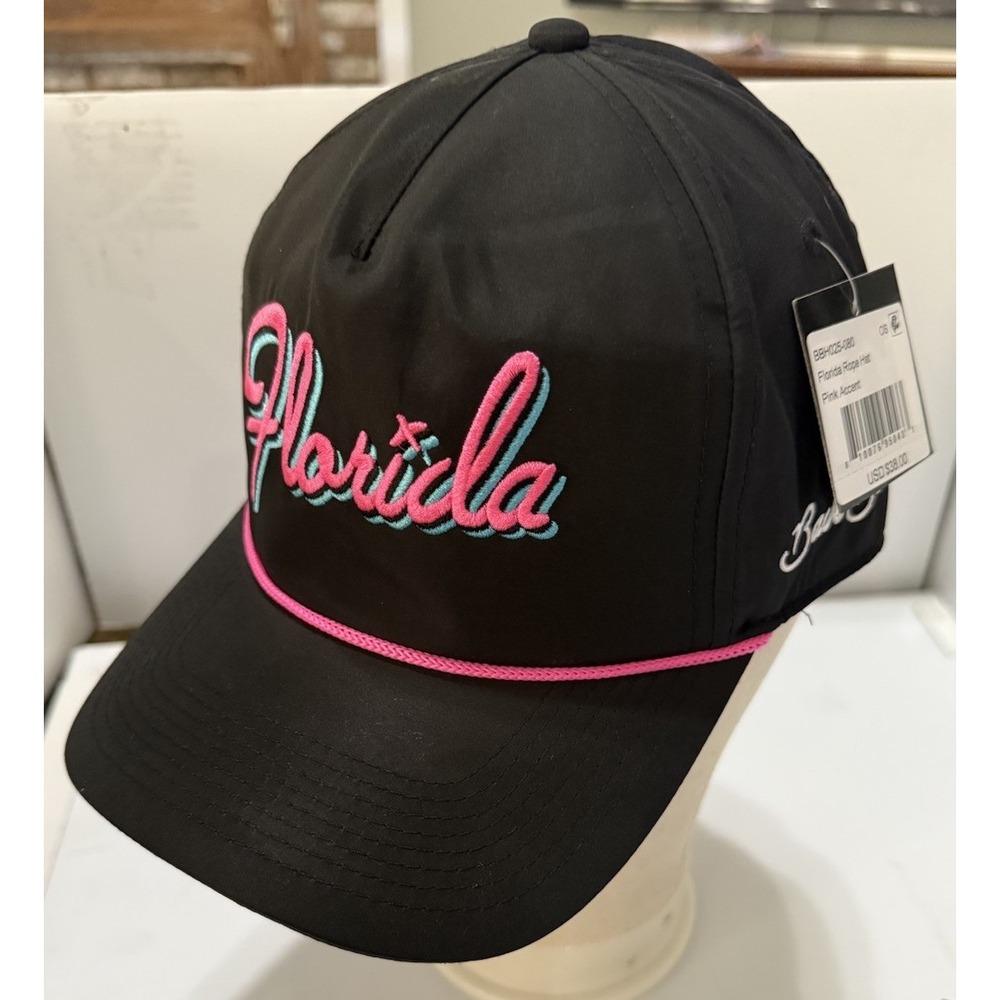 Bad Birdie Florida Rope Hat Mens OS Black New Golf Snapback BBH025-080